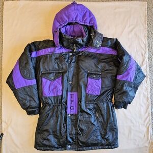 Triple F.A.T. Goose Down Filled Puffer Jacket Full Zip‎ With Snap Closure Size M